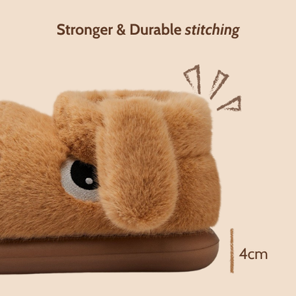 Cartoon Puppy Funny Warm Home Cotton Slippers